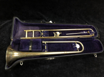 Vintage C.G. Conn 40H Gold Plated Trombone, Seria #248695 w/ Micro Tuner